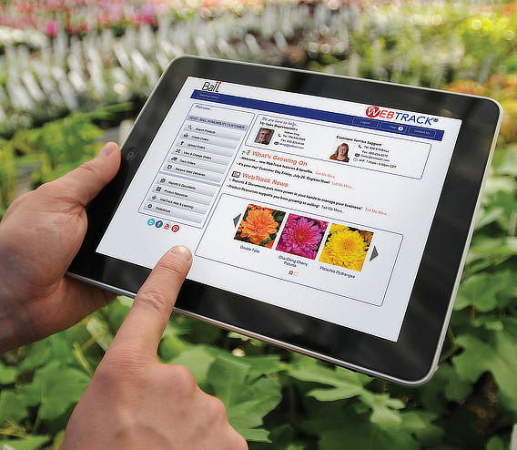 WebTrack® App on tablet